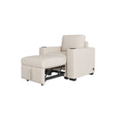 Single Pull Out Sofa Bed With USB Ports And Cup Holders