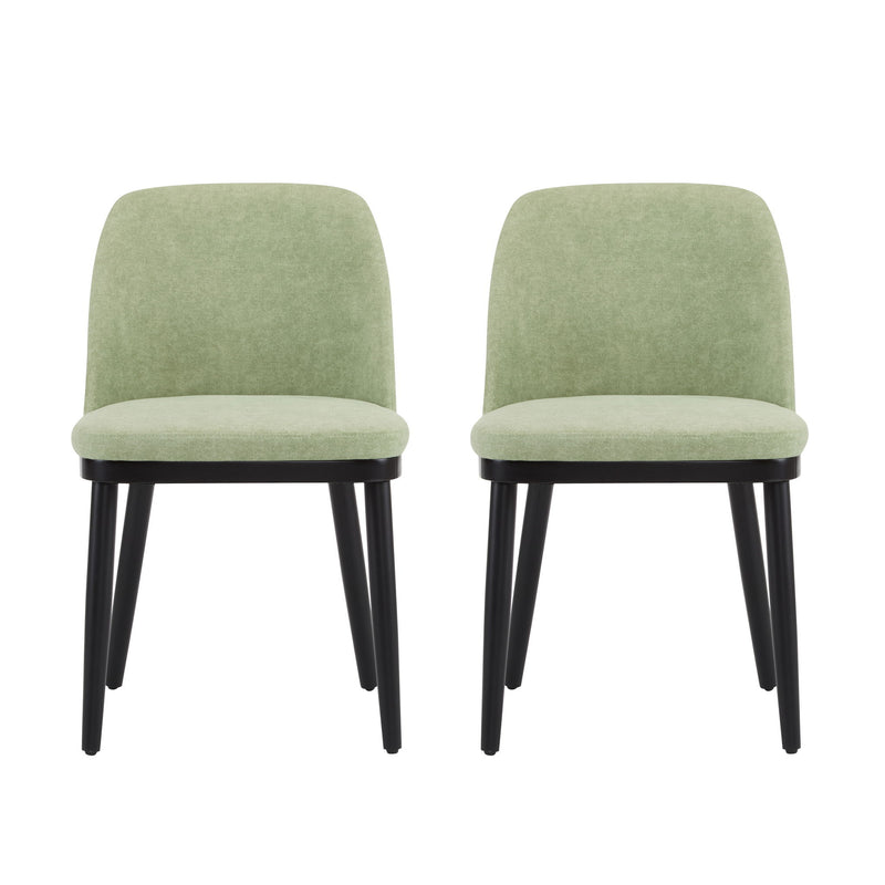 Modern Dining Chair With Curved Backrest