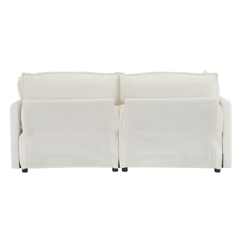 Modern Modular Sectional Sofa With Side Storage Pockets For Living Room
