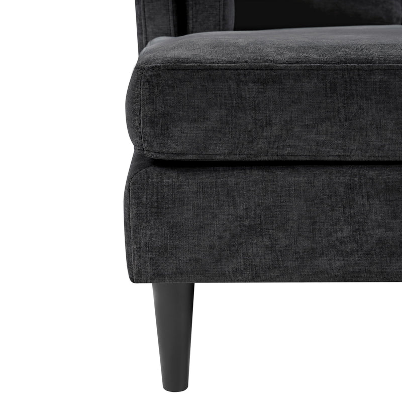 Modern Chaise Lounge With Dual Layer Armrests