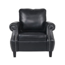 Contemporary Club Chair With Nailhead Trim And Rolled Armrests