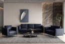 Astonic - Sofa - Blue Leather - Atlantic Fine Furniture Inc