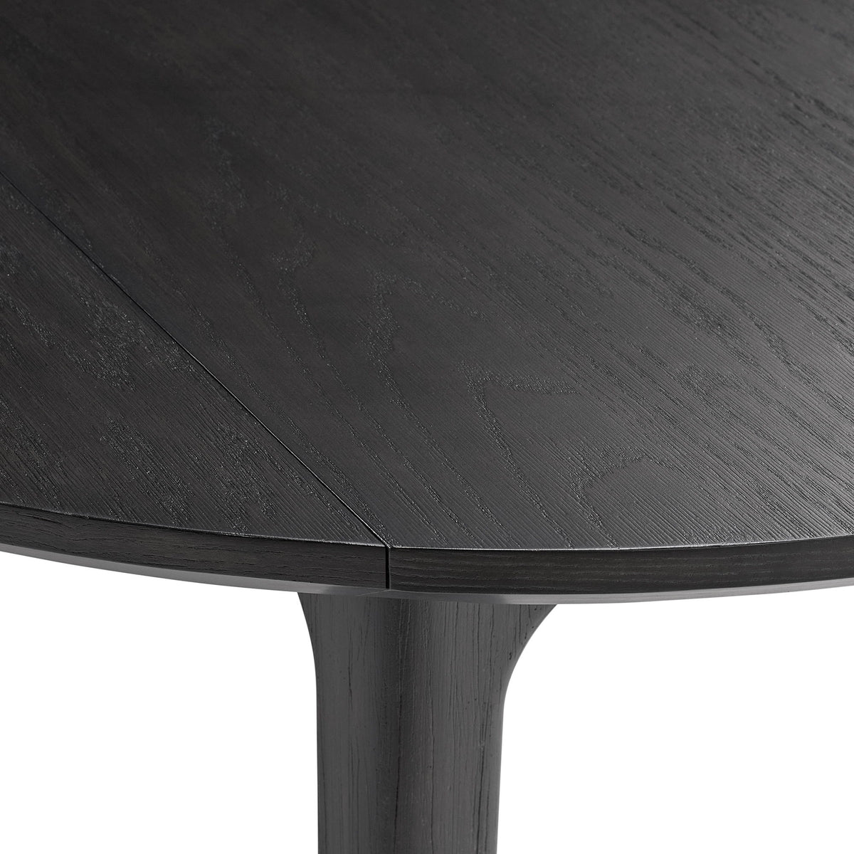 Garcia 3 Piece Dining Set (Round Drop Leaf Table And 2 Chairs) in Black by Elements International, view 15