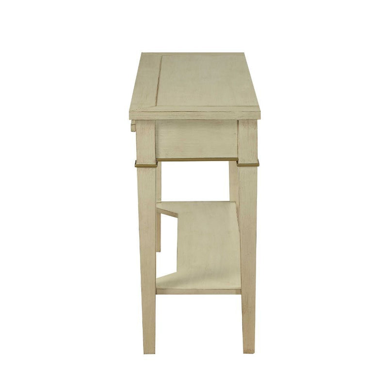 Siskou - Accent Table - Antique White - Atlantic Fine Furniture Inc