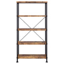 Analiese - 2 Piece Computer Desk Bookcase Set - Rustic Nutmeg