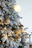 Christmas Ball Ornaments, Wood Decorative Hanging Ball Christmas Tree Ornaments For Holiday Party Decorations