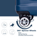 Luggage Set Of 5 Pieces, Expandable Hard Pc Luggage Set With Tsa Lock For Rotating Wheels