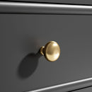 Modern Bathroom Vanity With Ceramic Sink, Freestanding, One Tip Out Drawer, 3 Side Drawers, Adjustable Shelf