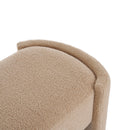 Simple Long Ottoman Bench - Light Camel