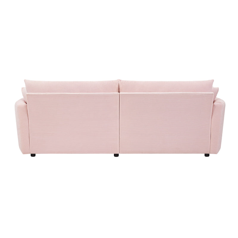 Oversized Double Chaise Lounge Sofa With USB Ports