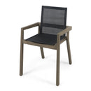 Belfast - Dining Chair With Acacia Wood Frame And Mesh Seating (Set of 2)
