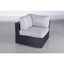 Luxurious Wicker Patio Sectional With Weather Resistant Sunbrella Cushions