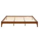 Solid Dry Bamboo Platform Bed Frame, With Slat Support