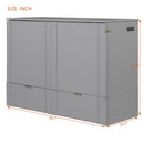 Murphy Bed With Drawer And A Set Of Sockets & USB Ports, Pulley Structure Design