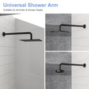Oil Rubbed Bronze 16" Shower Arm With Flange, Stainless Steel, For Rain Shower Heads - Oil-Rubbed Bronze