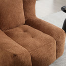 Modern Indoor Fluffy Bean Bag Chair With Memory Foam And Ottoman, Super Soft