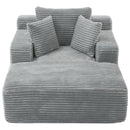 Modern Full Compressed Chaise Lounge Sofa Bed With Removable Pillows