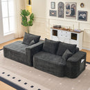L-Shaped Sectional Sofa Couch With Chaise, Extra Deep Seats