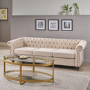 Chesterfield Style 3 Seater Sofa With Deep Button Tufting