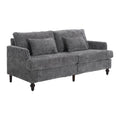 Mid Century Modern Chenille Fabric Loveseat Sofa, 2 Seat Upholstered Couch