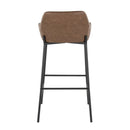 Daniella - Contemporary Fixed Height Barstool (Set of 2)