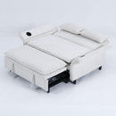 Modern Fabric Multi-Functional Sofa Bed With Adjustable Armrests And Backrests