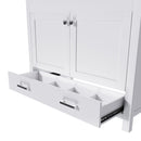 42" Bathroom Vanity Base With Doors And Drawer - White