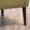 Contemporary Upholstered Club Chair With Button Tufting