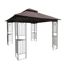 Patio Gazebo Tent With Ventilated Double Roof And Mosquito Net