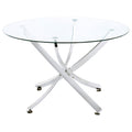 Beckham - Round Glass Top Dining Table