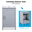 Modern Bathroom Vanity With Sink, Functional Drawer, Soft- Closing Door