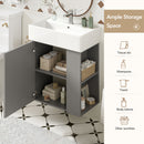 Modern Floating Bathroom Vanity With Ceramic Basin Perfect For Small Bathrooms