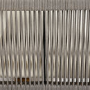 2 Pieces Outdoor Acacia Furniture Set, Woven Rope Outdoor Patio Loveseat, 2 Seat Deep Seating Group With Cushions And Coffee Table For Porch - Teak / Gray / Beige