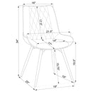 Diggs - Upholstered Swivel Dining Side Chair (Set of 2) - Gray - Atlantic Fine Furniture Inc