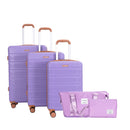 5 Piece Set Hard Case Spinner Wheels Luggage Sets With Tsa Lock