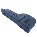 Upholstered Sofa Free Combined Sofa Couch With 2 Chaise Lounge And Five Back Pillows For Living Room
