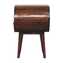 Large Chestnut Circular Bedside