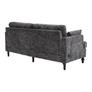 Chenille 2 Seater Sofa With LED Light, USB Charging Port, And Storage Bag