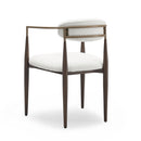 Modern Upholstered Dining Chair With Iron Frame