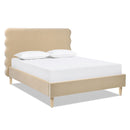 Stockholm - Modern Wavy Headboard Platform Bed