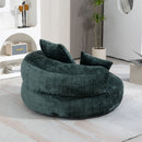 Lazy Sofa High Back Bean Bag Chair Couch With 3 Pillows