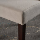 Modern Wingback Dining Chair (Set of 2) With Upholstered - Ivory