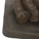 Charming Elephant Umbrella Base With Concrete Design - Gray
