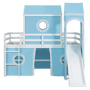 Loft Bed & Slide Tent And Tower