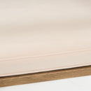 Outdoor Acacia Wood Club Chairs, 2 Pieces Set - Natural Stained / White