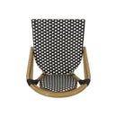 Outdoor Rattan And Aluminum French Bistro Chair Set