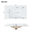 Bathroom Vanity Set With Sink, Combo Cabinet, Bathroom Storage Cabinet, Solid Wood Frame