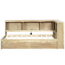 Daybed With 2 Storage Drawers, Storage Cabinets, USB Ports