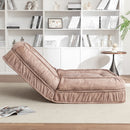 Upholstered Human Dog Bed And Pets, Bean Bag Floor Sofa With Massage Pillow, 5 Adjustable Positions & 2 Soft Pillows