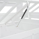 Daybed With All-In-One Cabinet And Shelf